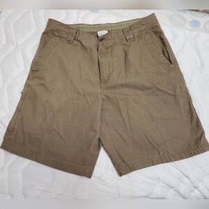 Columbia Men's Tan Flat Front Shorts